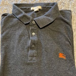 Grey Burberry polo
